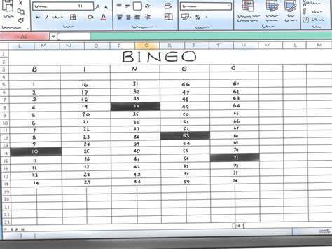 lottery bingo spreadsheet